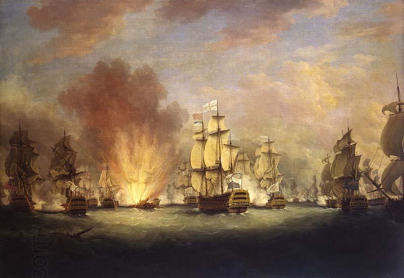 Richard Paton The Moonlight Battle off Cape St Vincent, 16 January 1780